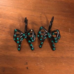 Betsy Johnson bowtie earrings